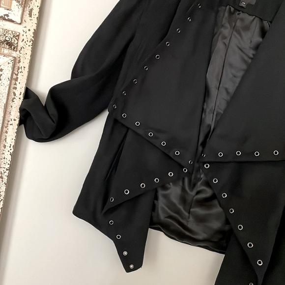 EXPRESS Black faux suede studded jacket - Picture 2 of 6